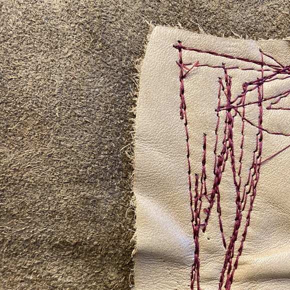 One of a kind, awesome, leather clutch - Picture 9 of 11